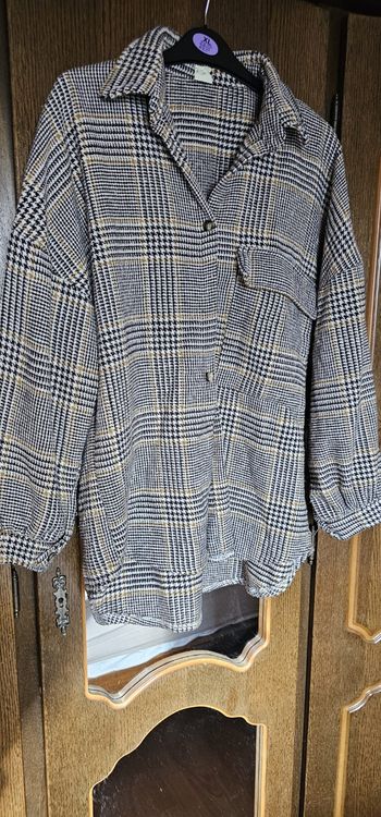 Veste pied de poule taille unique