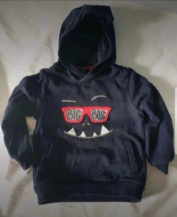 Sweat a capuche 4 ans bleu Kiabi
