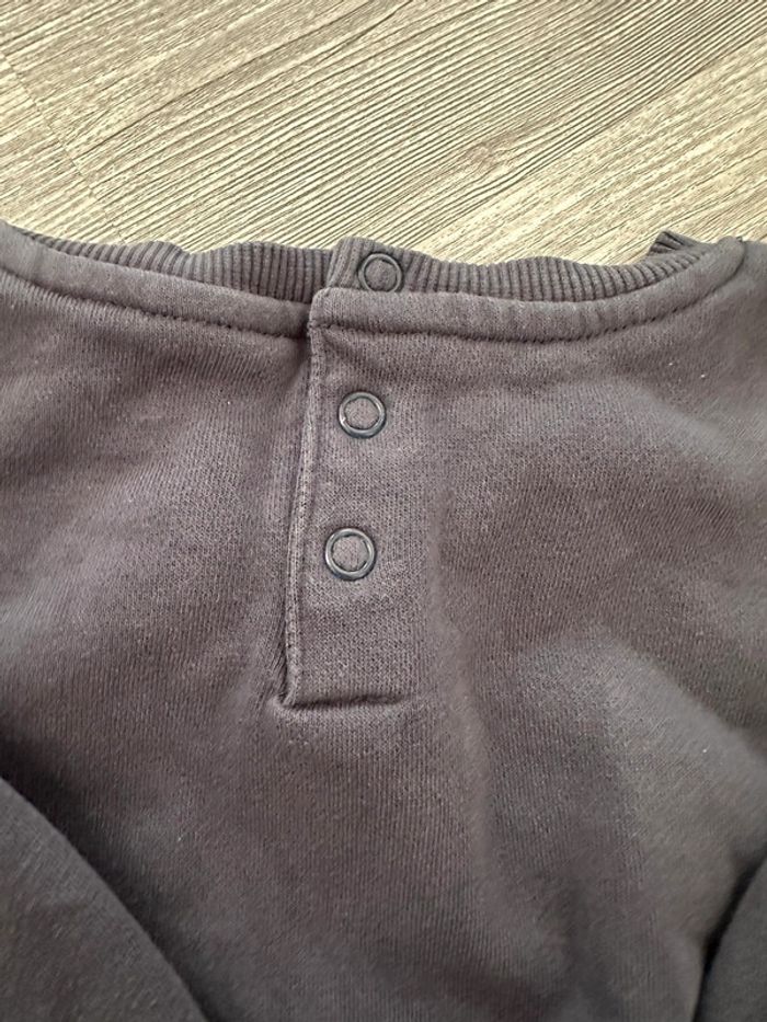 Pull gris molletonné imprimé renard bébé garçon 2 ans Tape à l’œil - photo numéro 7