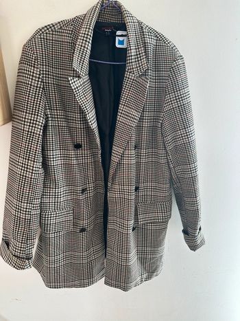Blazer long à carreaux, Jennyfer taille M