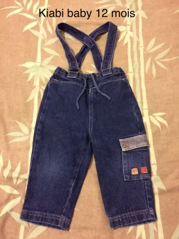 Salopette en jeans Kiabi baby 12 mois