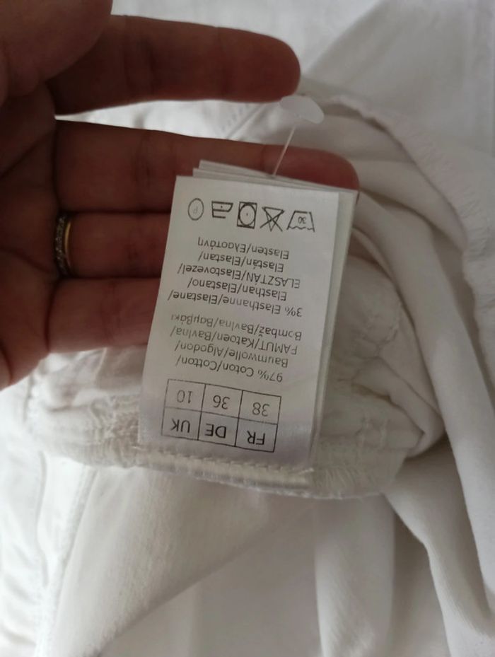 Pantalon jeans femme Julie Guérlande taille 38 coupe droite - photo numéro 9