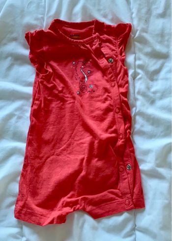 👉 Barboteuse bébé fille 6 mois – Kiabi – été corail