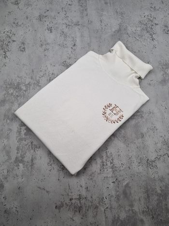 Pull col roulé Tommy Hilfiger blanc, L Femme