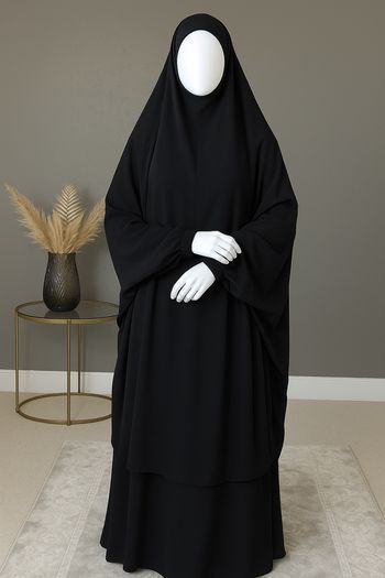 Jilbeb 2 pièces noir – Taille unique