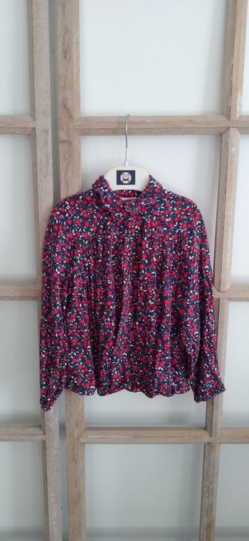 Blouse tape à l'œil à fleurs 4 ans