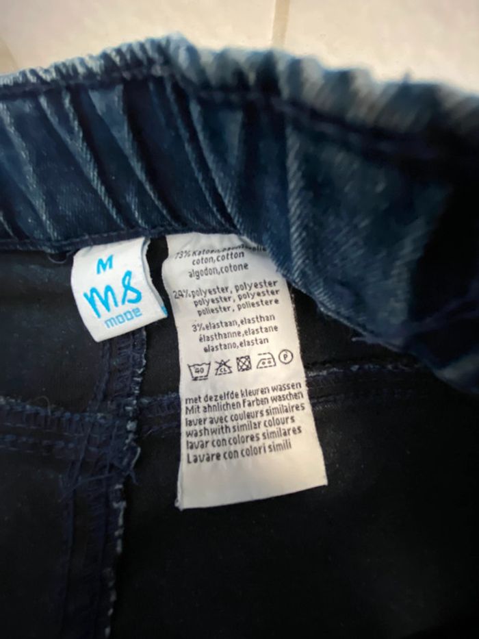 Jegging bleu  taille élastique , Skinny MS mode M - photo numéro 4