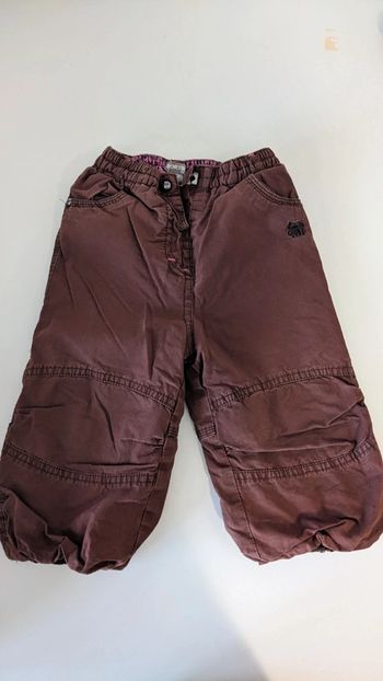 Pantalon Fourré polaire Marron Orchestra 18 Mois