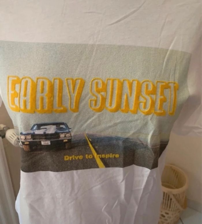 Tee-shirt imprimé, blanc, Pull&Bear - photo numéro 5