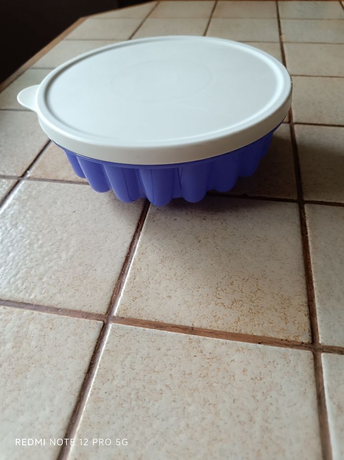 Moule à charlotte Tupperware neuf bleu/violet - photo numéro 5