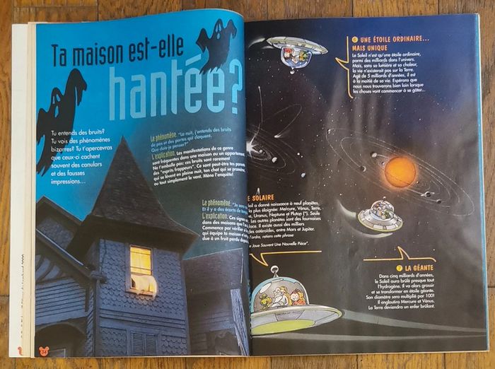 Ancien journal de mickey N°2511 poster panoramique constellations 2000 vintage - photo numéro 7