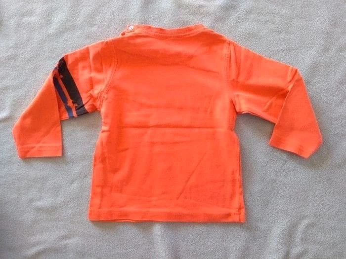 Tee shirt manches longues orange Z Grain de blé 18 mois - photo numéro 2