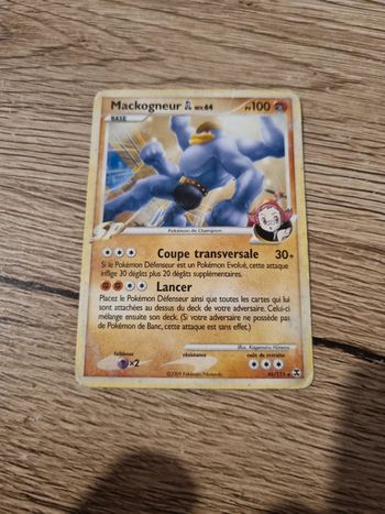 Carte pokémon mackogneur 46/111 année 2009