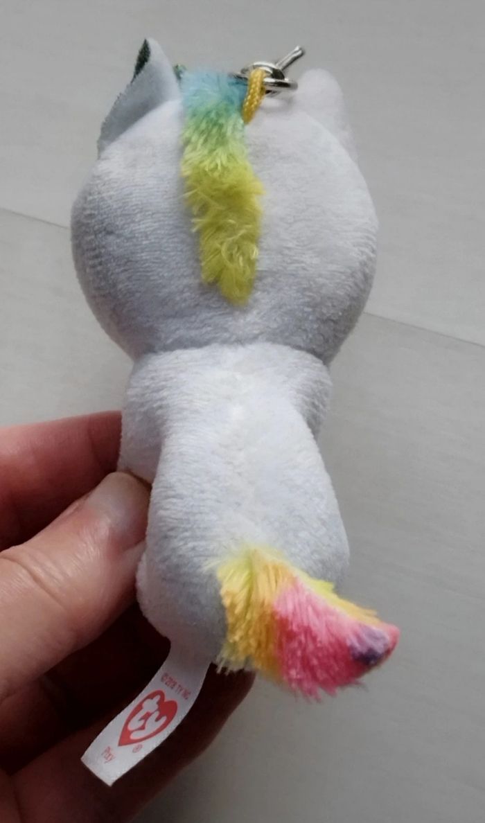 Peluche porte clés licorne TY PIXY - photo numéro 5