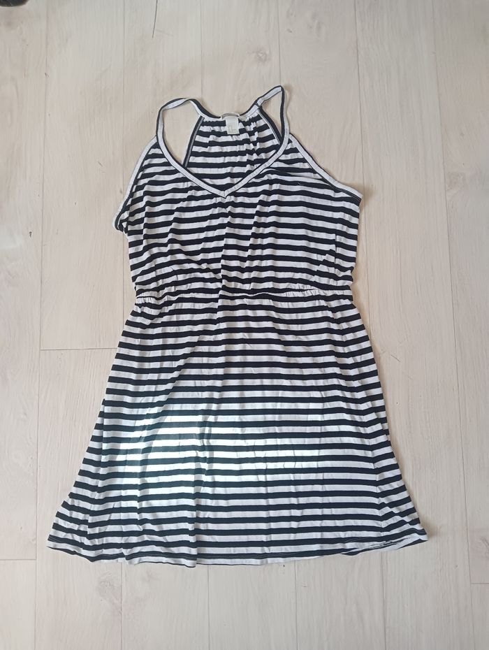 Robe H&M à rayures taille M - photo numéro 4