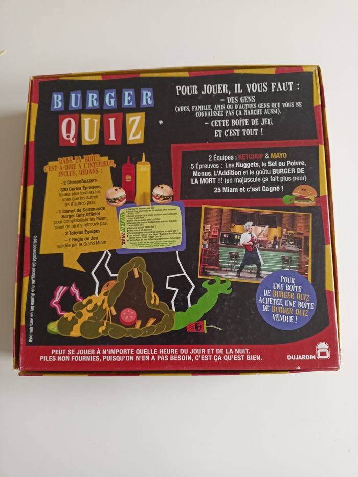 Burger quiz Dujardin complet - photo numéro 2