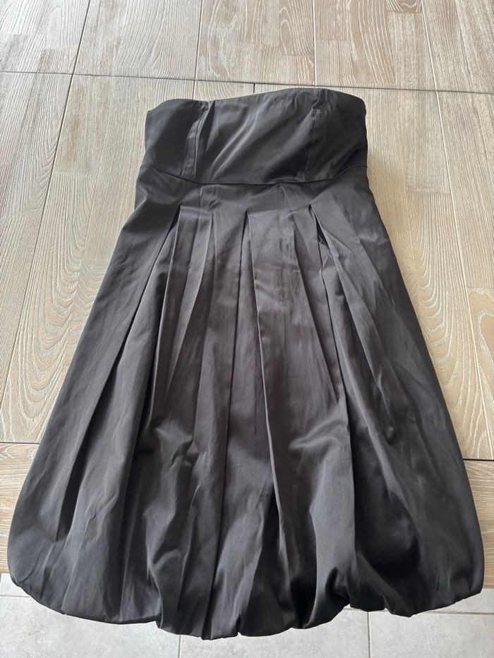 Robe soirée bustier noire nafnaf taille 34 - photo numéro 2