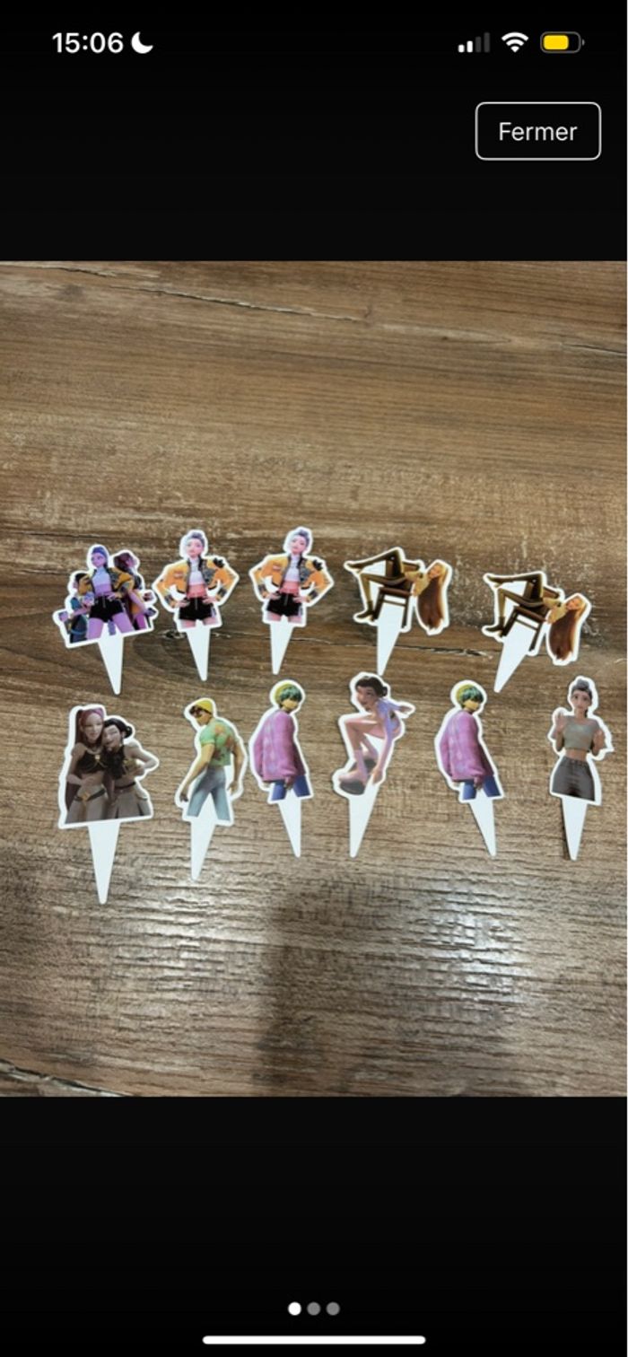 Topper cupcake K-pop - photo numéro 3