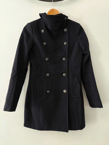 Caban H&M noir  Taille 34  66 % laine