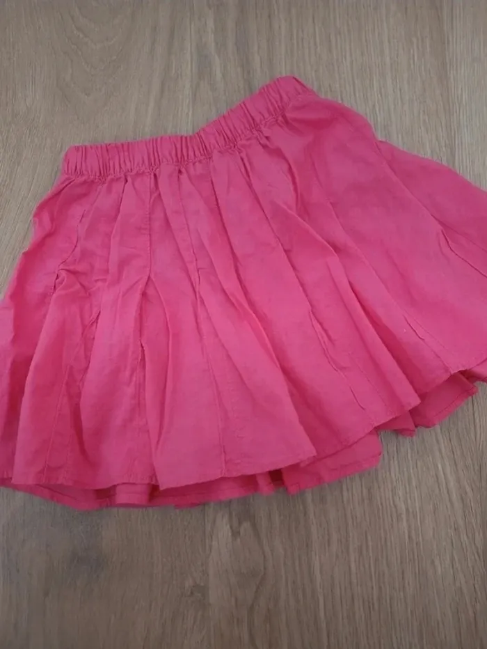 Jupe portefeuille rose fuchsia Obaïbi 12 mois - photo numéro 5