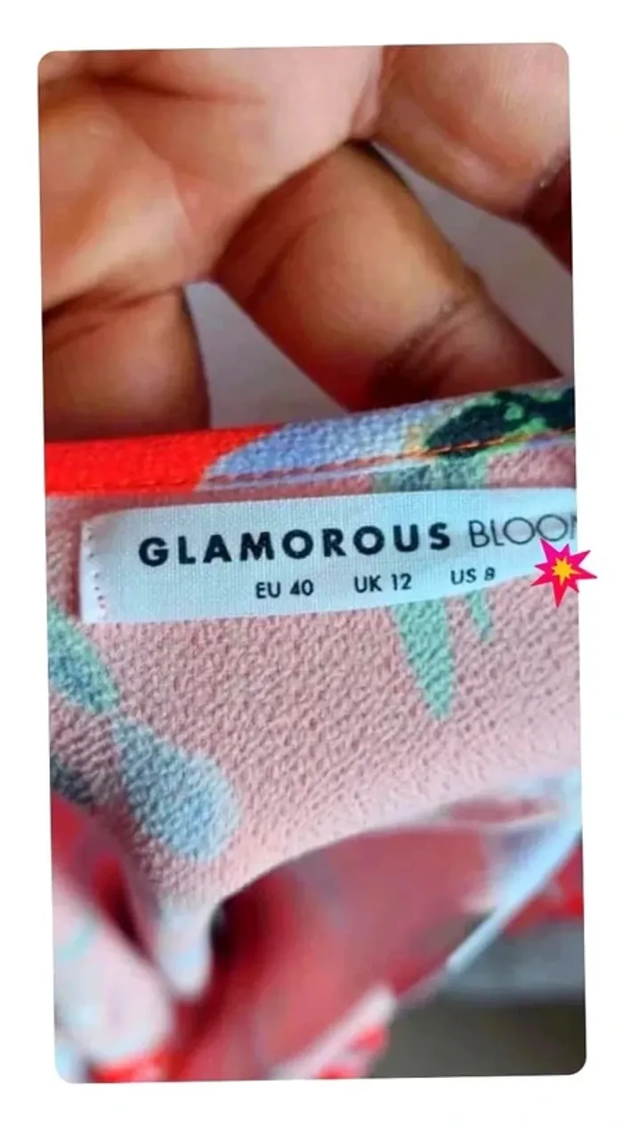 Tunique porte-feuille - orange, chic, ajusté, idéal mi-saison,  Glamorous, neuve, taille 40 - photo numéro 3