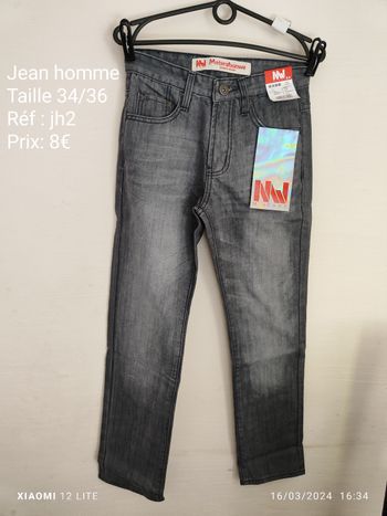 Jean homme taille 34/36