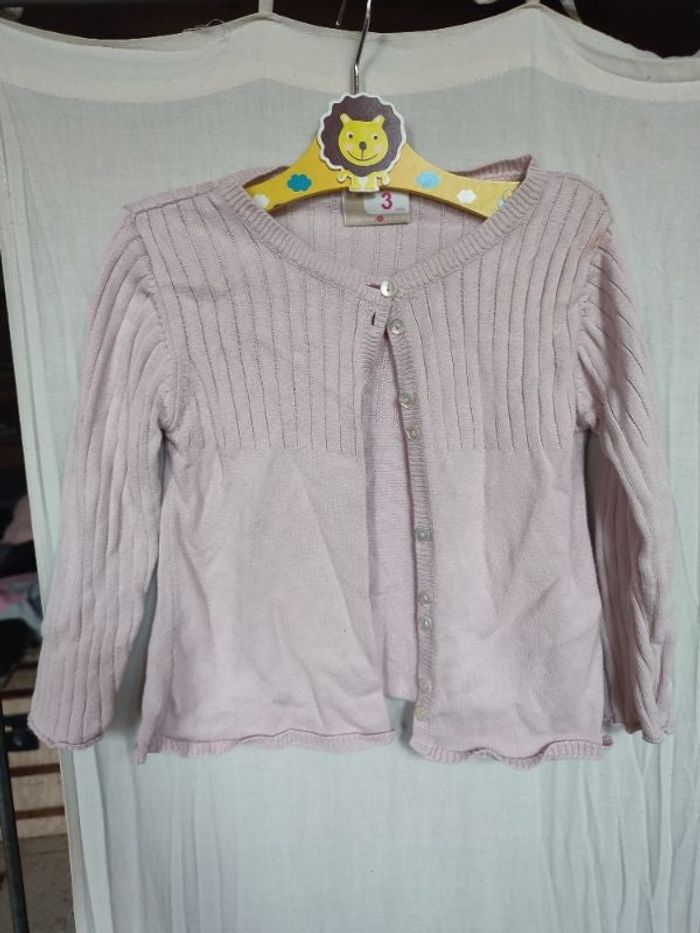 Gilet rose pale