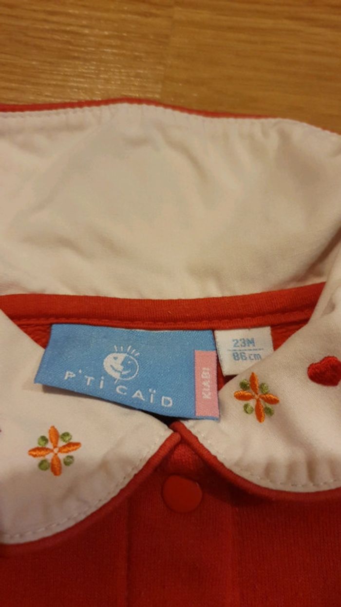 ensemble rouge 2 ans petit caid - photo numéro 4