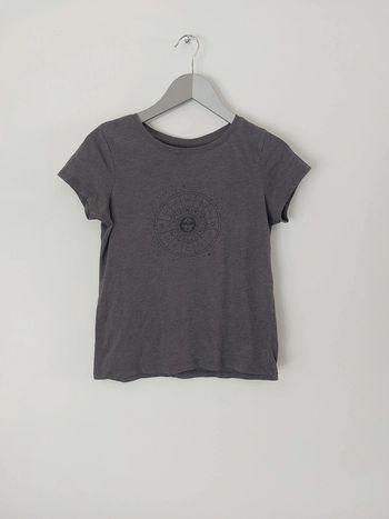 Tee shirt gris fille