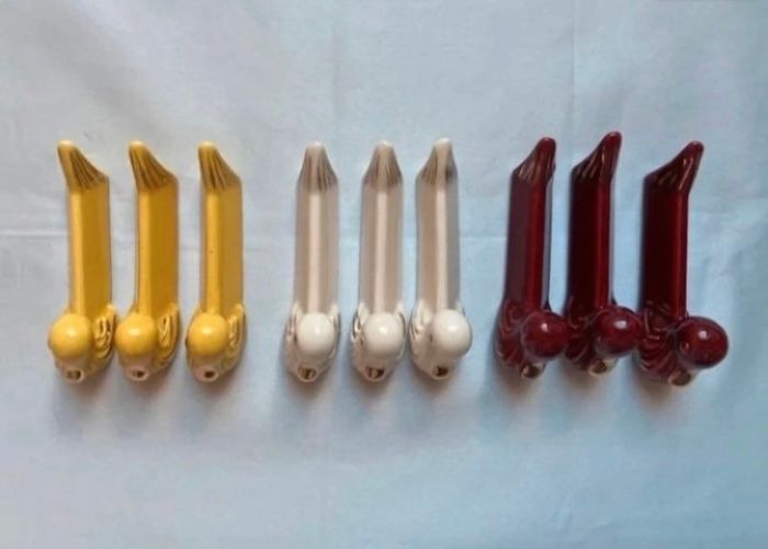 Lot de 9 reposes couteaux canards multicolores Vallauris - photo numéro 4