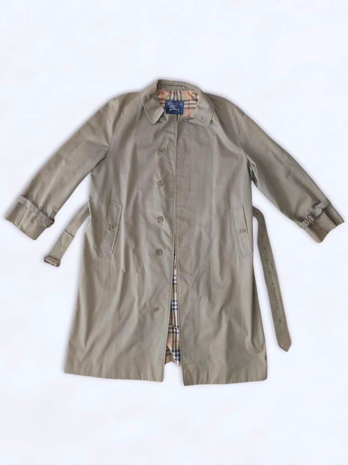Manteau long trench kaki vintage / Burberry - 42/XL à 44/XXL - photo numéro 9