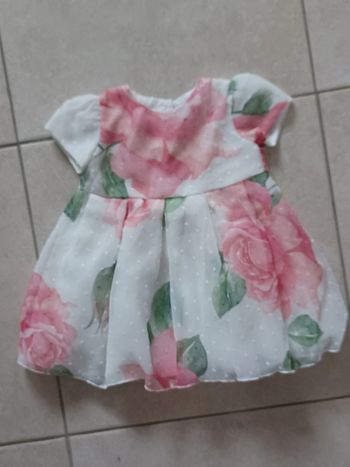 Robe tulle et voile habillée 9-12 mois