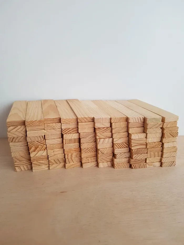 100 planchettes en bois brut - photo numéro 3