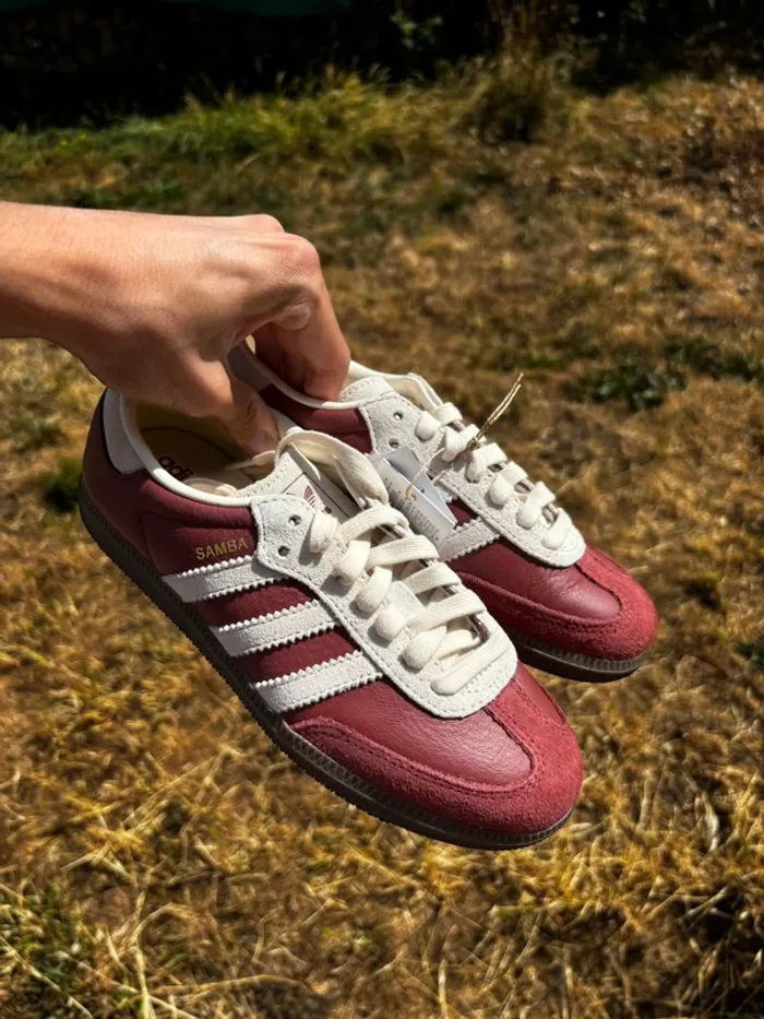 Adidas Samba OG Preloved Ruby Cream White - Taille 36 2/3 - photo numéro 2