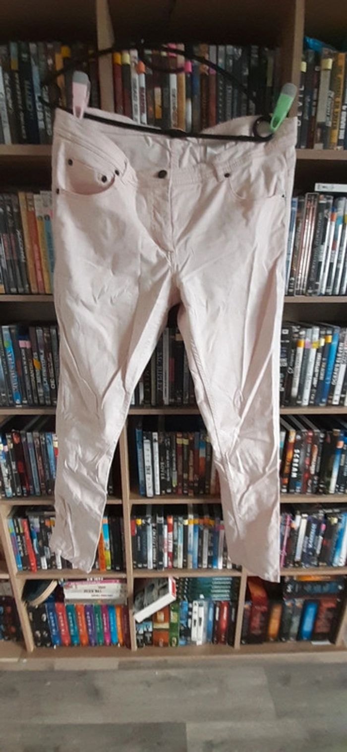 Jean fin rose poudré 42