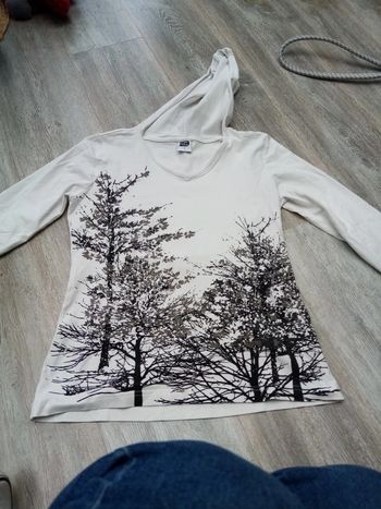 Pull fin à capuche taille S