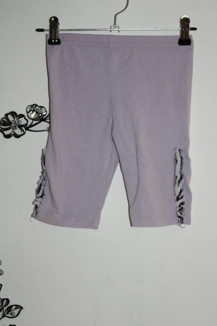 💜 Pantacourt violet - Confort 80% coton - Taille 3/4 ans 💜