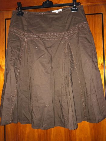 Jupe marron 38 Essentiel
