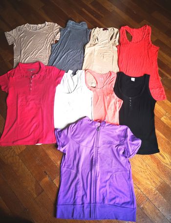 Gros lot de 9 hauts tops tee shirts debardeurs