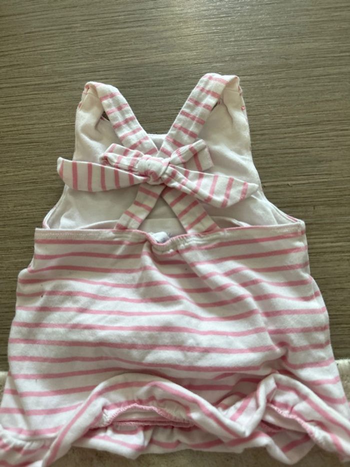 Haut jacadi 18 mois rose et blanc - photo numéro 4