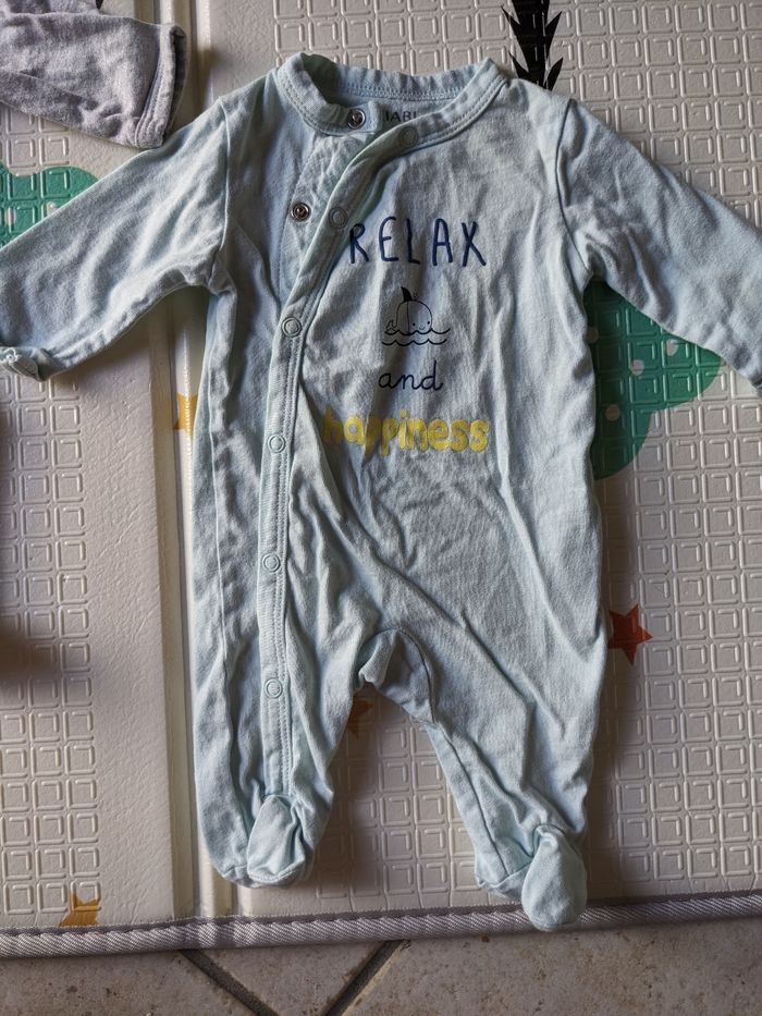 Lot de 3 pyjamas légers 1 mois - photo numéro 3