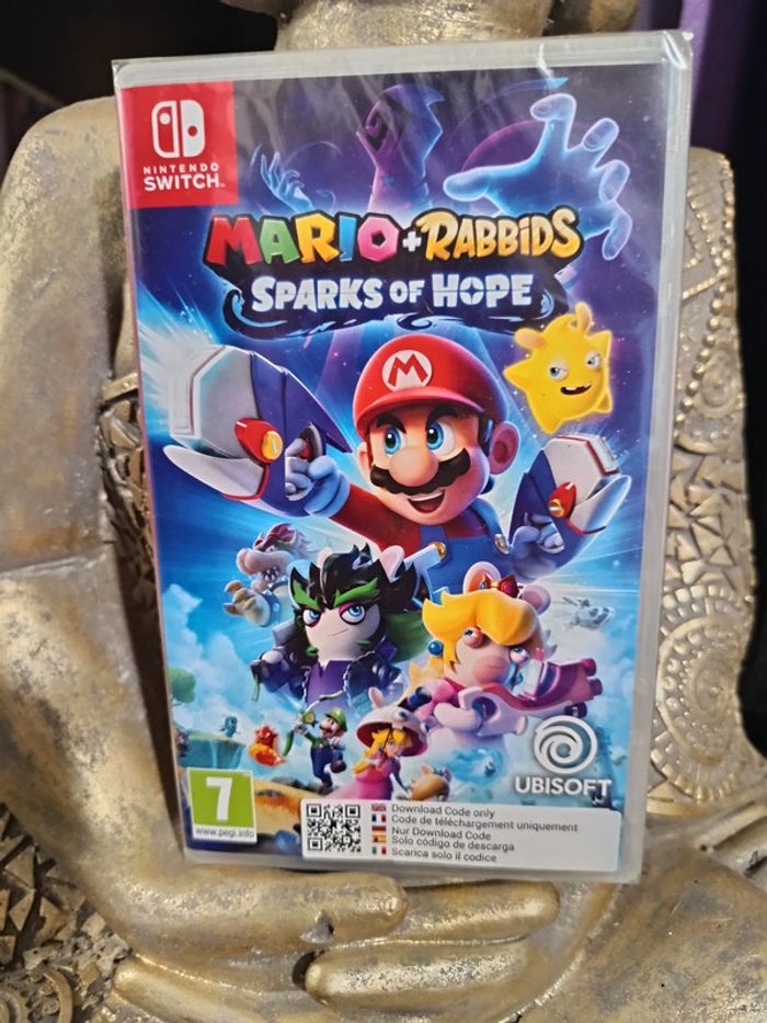 jeux switch neuf sous blister mario+rabbids sparks of hope