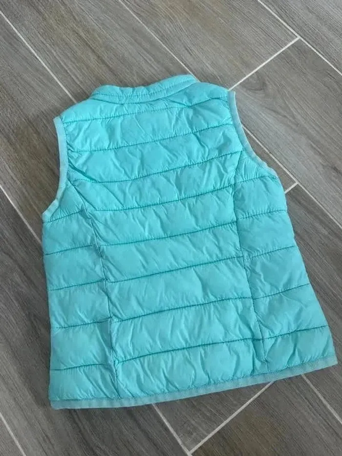 Doudoune sans manche okaidi 3 ans vert menthe - photo numéro 5