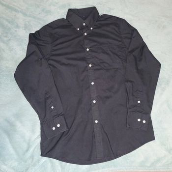 Chemise manche longue noire 👔 Tissaia - Taille 40