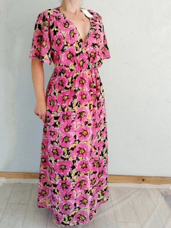 Robe longue fleurie - Archie Love - M/L - Neuf Étiquette