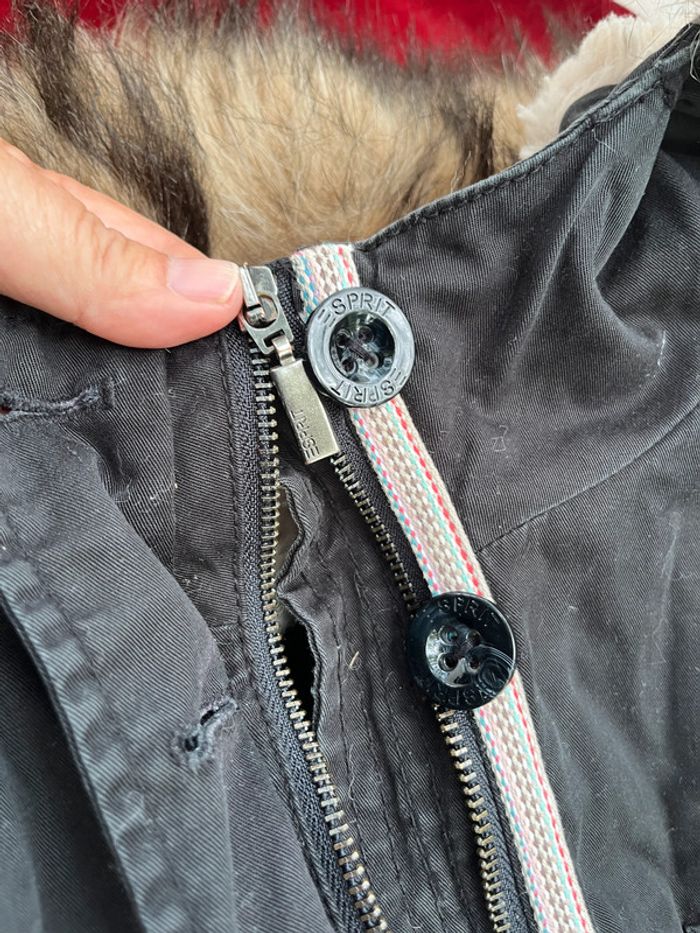 Veste longue Esprit Femme T.44 – Style Parka Hiver noir – look vintage - photo numéro 15