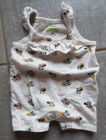 Barboteuse fille minnie 1 mois