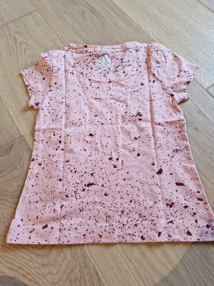 T-shirt Adidas fille 7 ans rose - photo numéro 4