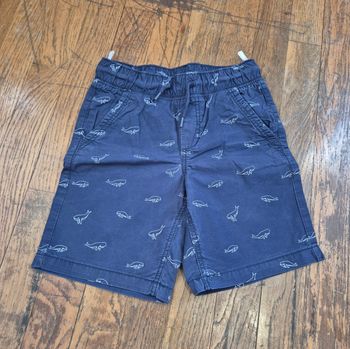 Short garçon bleu marine imprimé requin palimino taille 6ans