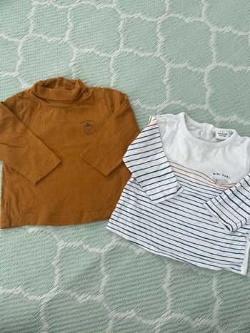 Lot de 2 hauts manches longues Tape à l’œil 12 mois